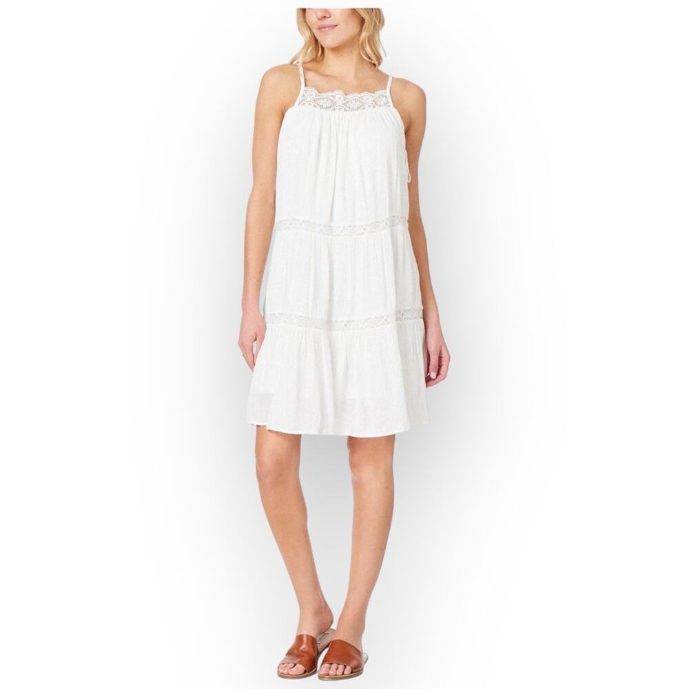 WallFlower Women’s Penelope Mini Swing Dress - Snow White, Size Small, NWT P93